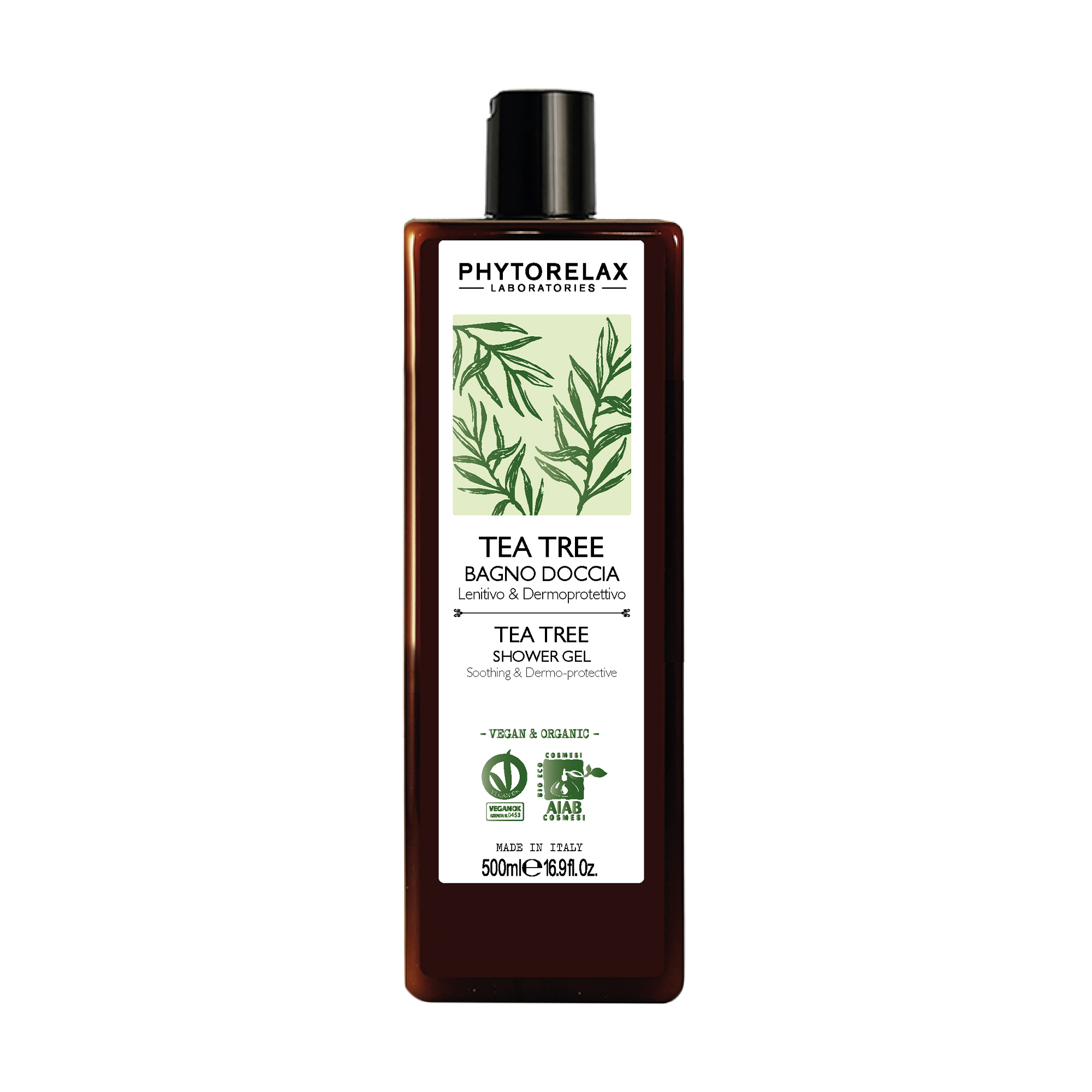 Заспокійливий гель для душу Phytorelax Laboratories Tea Tree Shower Gel, 500 мл